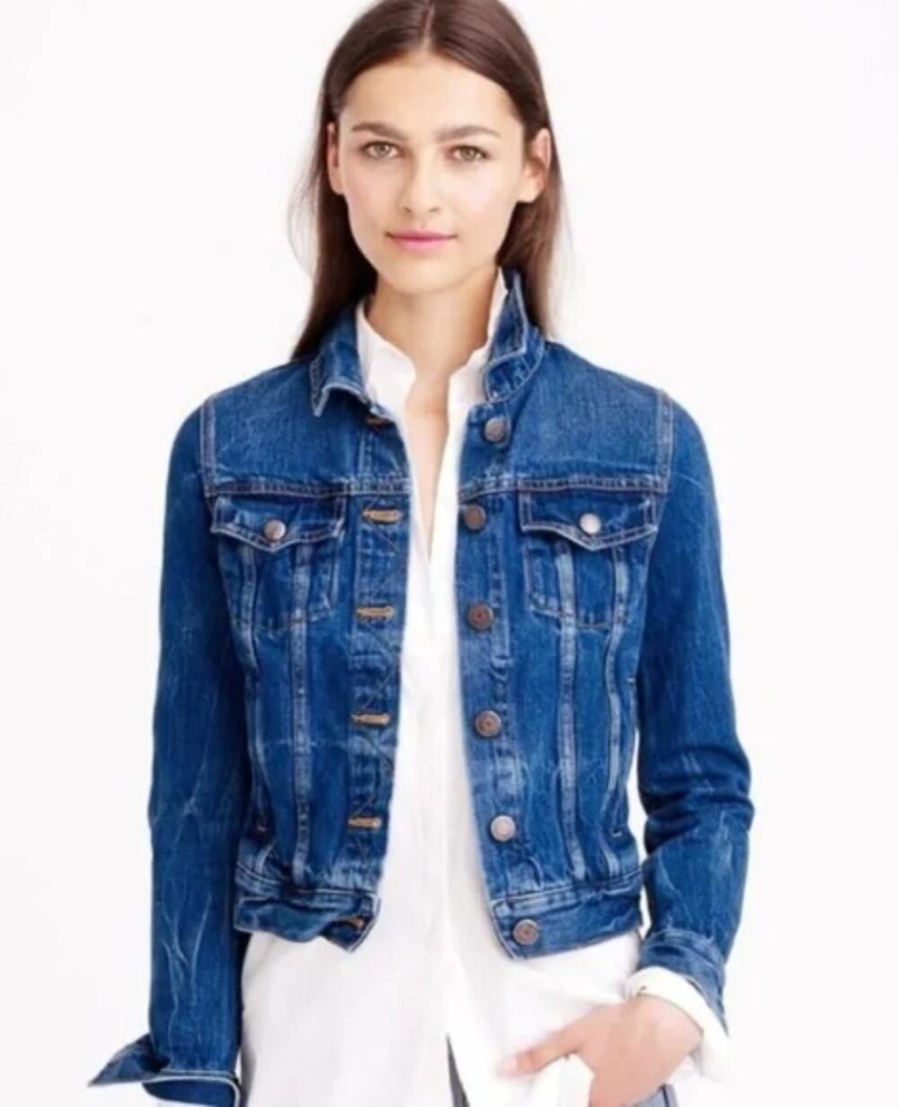 J.Crew Indigo Denim Dark Wash Jean Jacket XS